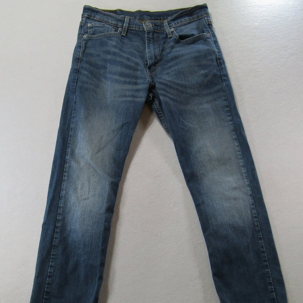 Levi's 30x32 Men's 513 Denim Slim Fit Straight Jeans - Blue